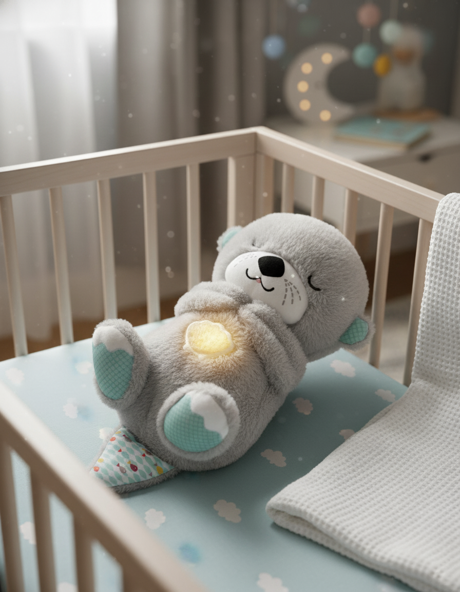 Nutria de Peluche que Respira y Brilla