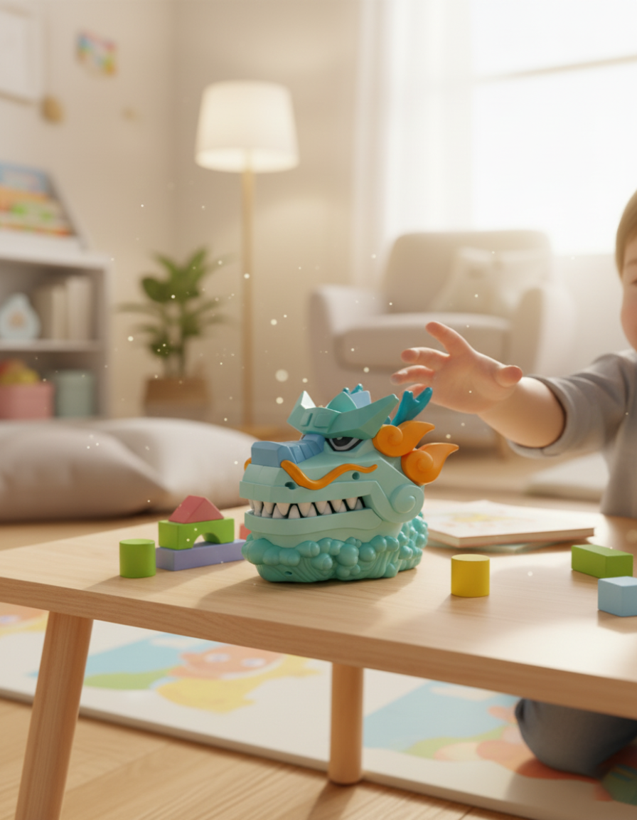 Juguete Dragón Mordelón con Luces y Sonidos